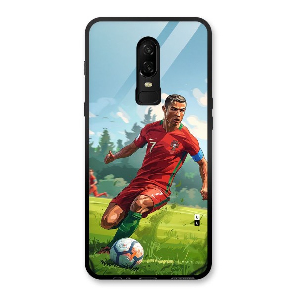 Soccer Star Playing Glass Back Case for OnePlus 6