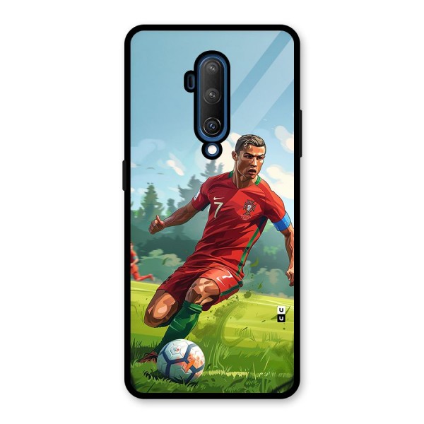 Soccer Star Playing Glass Back Case for OnePlus 7T Pro