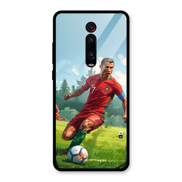 Soccer Star Playing Glass Back Case for Redmi K20