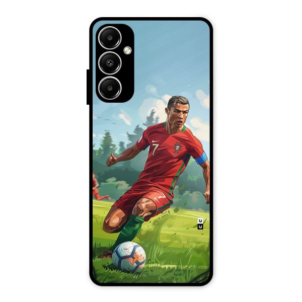 Soccer Star Playing Metal Back Case for Galaxy A05s