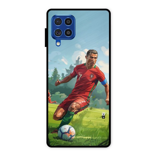 Soccer Star Playing Metal Back Case for Galaxy F62