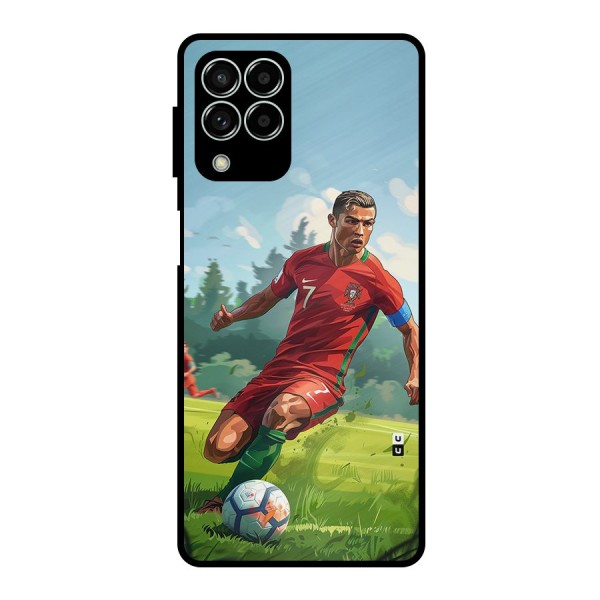 Soccer Star Playing Metal Back Case for Galaxy M33