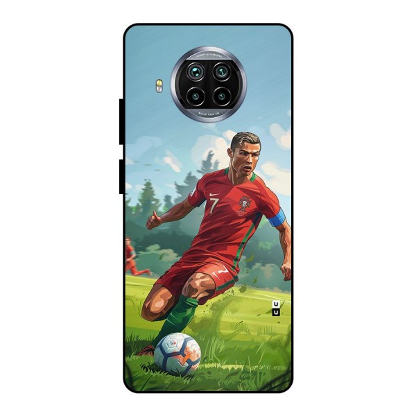 Soccer Star Playing Metal Back Case for Mi 10i