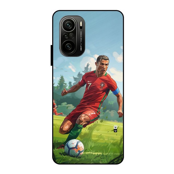 Soccer Star Playing Metal Back Case for Mi 11x