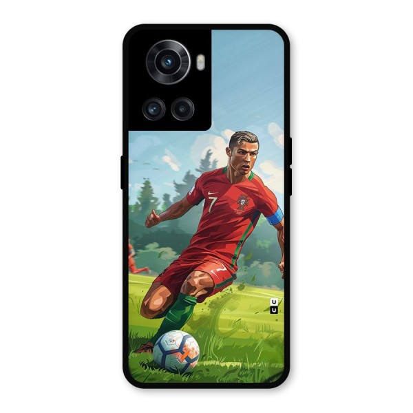 Soccer Star Playing Metal Back Case for OnePlus 10R