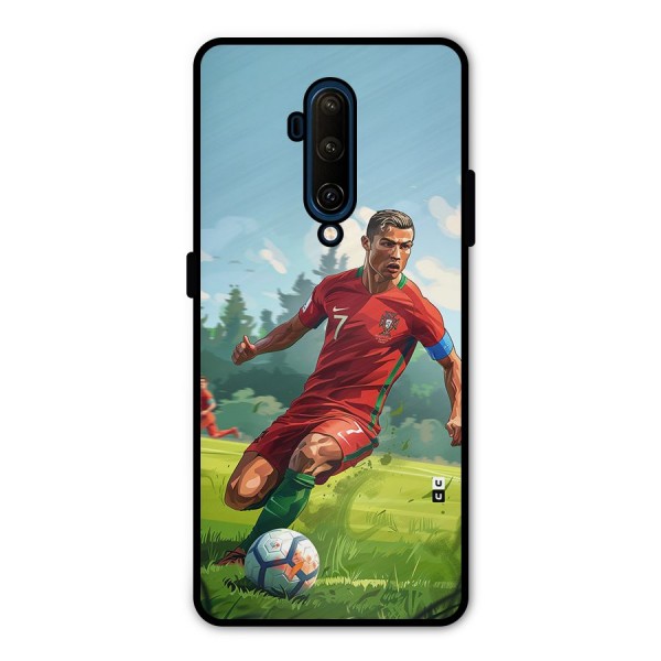 Soccer Star Playing Metal Back Case for OnePlus 7T Pro