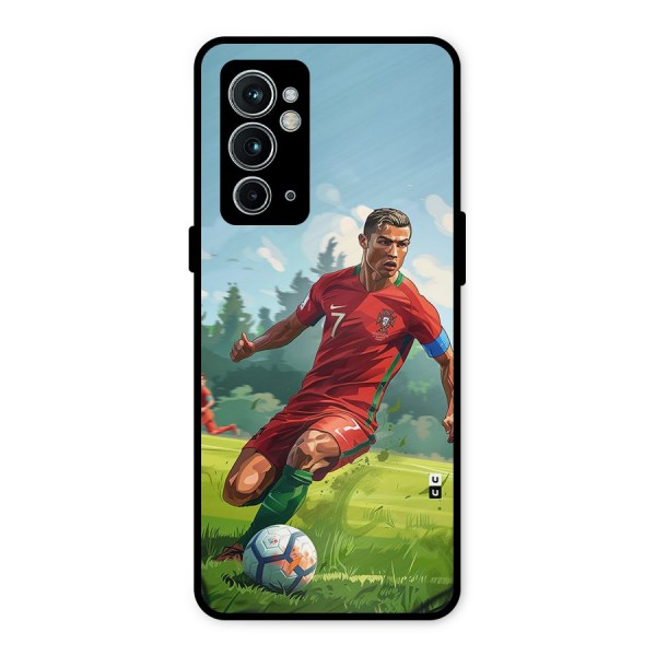 Soccer Star Playing Metal Back Case for OnePlus 9RT 5G