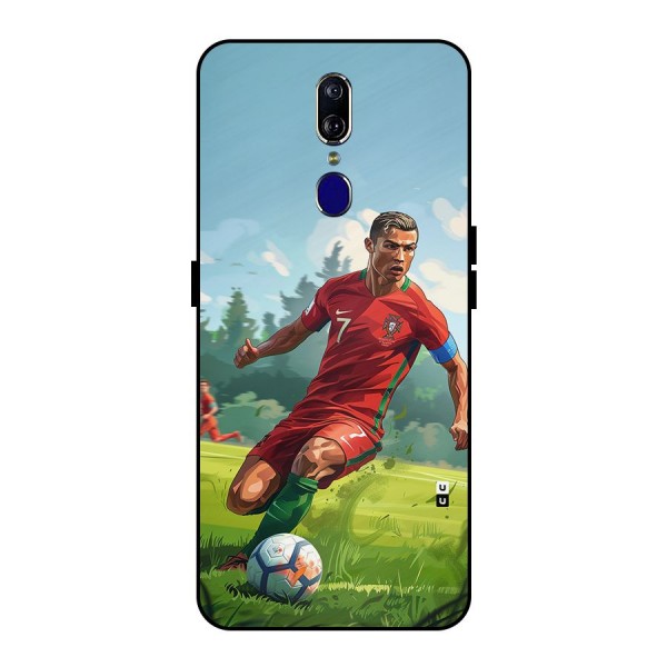 Soccer Star Playing Metal Back Case for Oppo F11