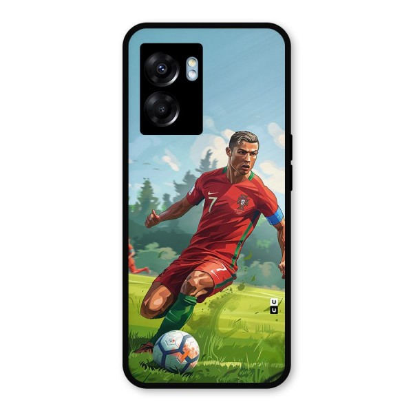 Soccer Star Playing Metal Back Case for Oppo K10 (5G)