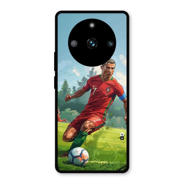 Soccer Star Playing Metal Back Case for Realme 11 Pro