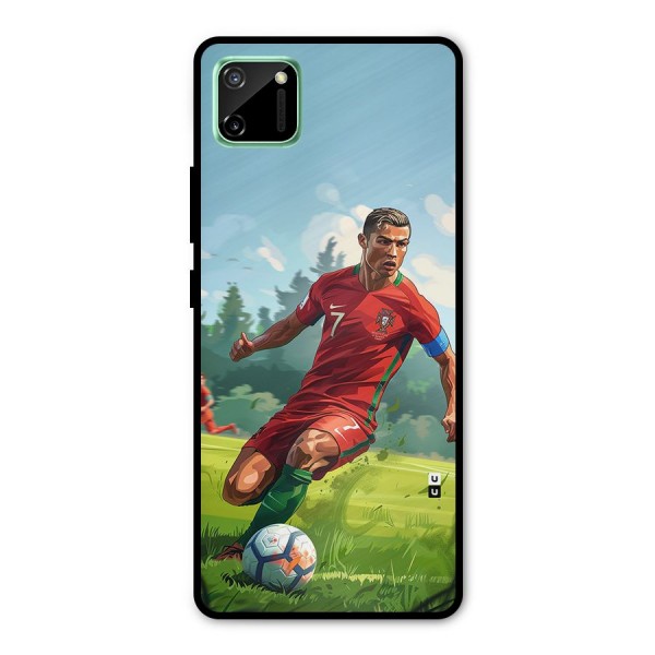 Soccer Star Playing Metal Back Case for Realme C11