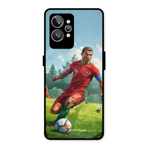 Soccer Star Playing Metal Back Case for Realme GT2 Pro