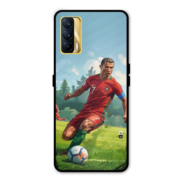 Soccer Star Playing Metal Back Case for Realme X7