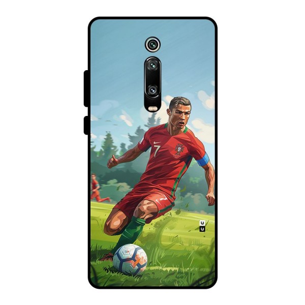 Soccer Star Playing Metal Back Case for Redmi K20