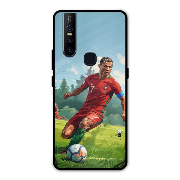 Soccer Star Playing Metal Back Case for Vivo V15