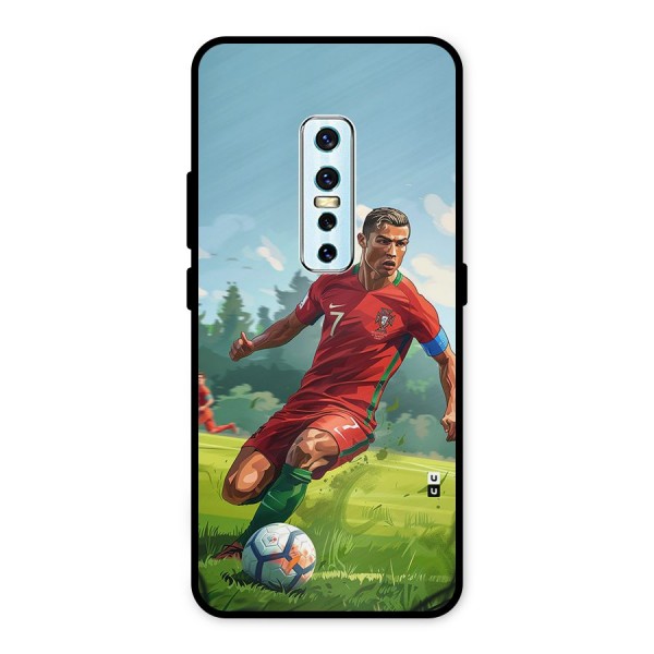 Soccer Star Playing Metal Back Case for Vivo V17 Pro