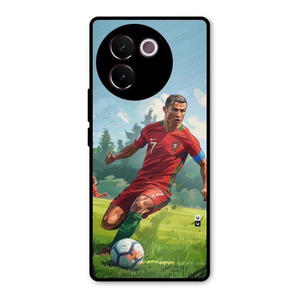 Soccer Star Playing Metal Back Case for Vivo V30e