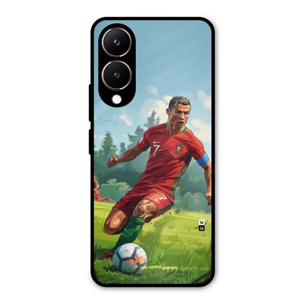 Soccer Star Playing Metal Back Case for Vivo Y28