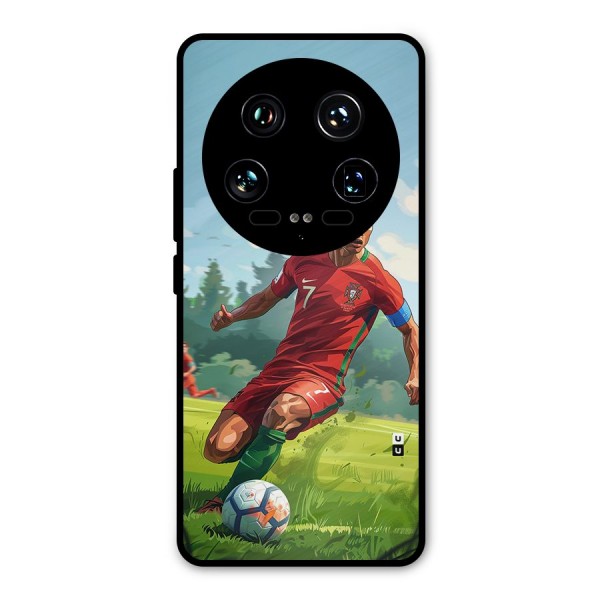 Soccer Star Playing Metal Back Case for Xiaomi 14 Ultra