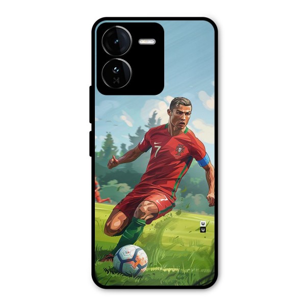 Soccer Star Playing Metal Back Case for iQOO Z9