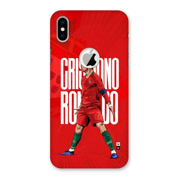 Soccer Star Roar Back Case for iPhone XS Logo Cut