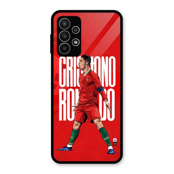 Soccer Star Roar Glass Back Case for Galaxy A23