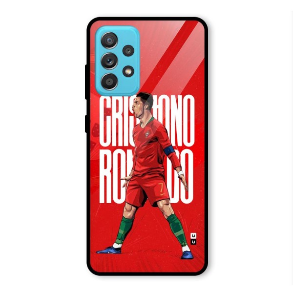 Soccer Star Roar Glass Back Case for Galaxy A52