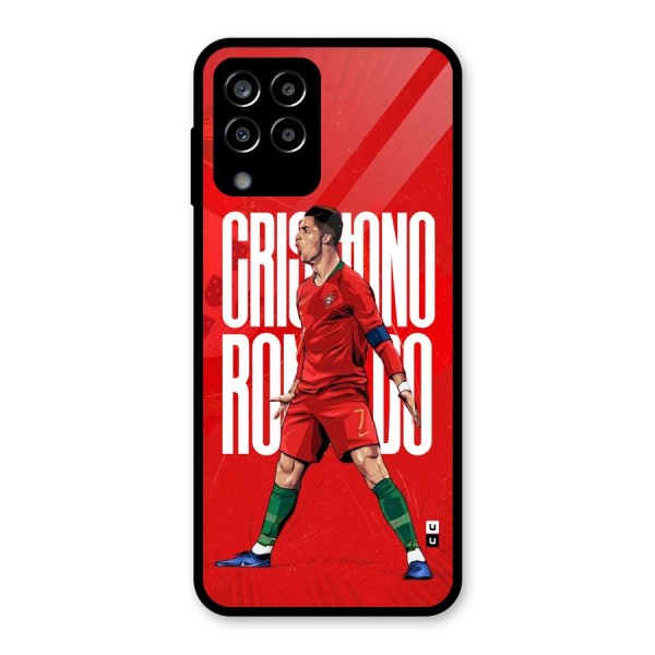 Soccer Star Roar Glass Back Case for Galaxy M33