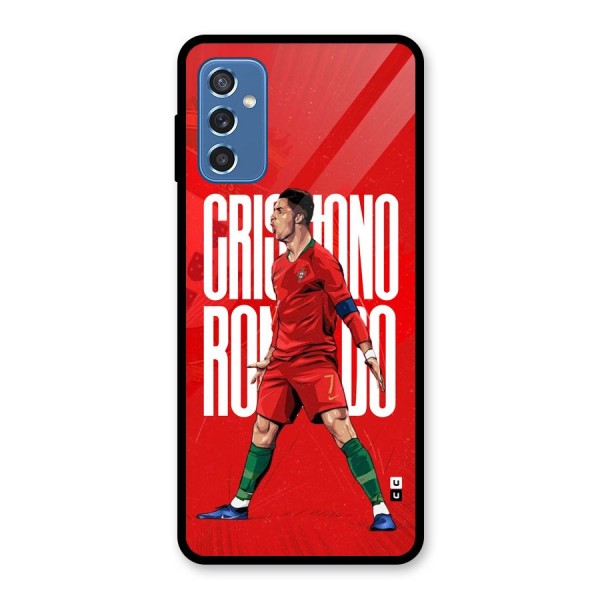 Soccer Star Roar Glass Back Case for Galaxy M52 5G