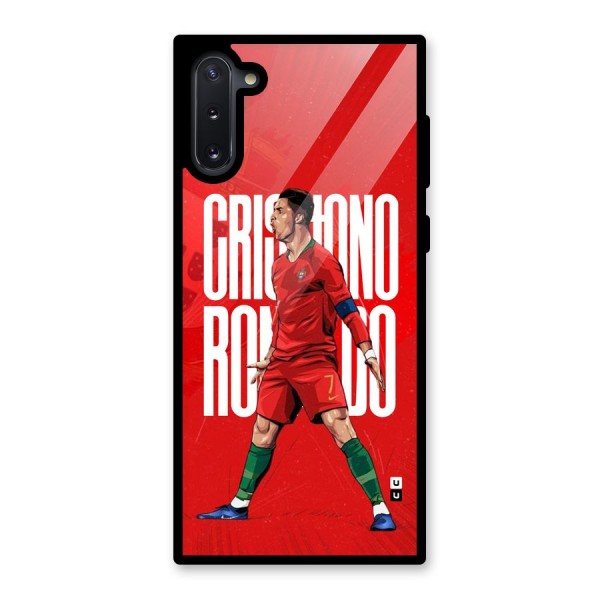 Soccer Star Roar Glass Back Case for Galaxy Note 10