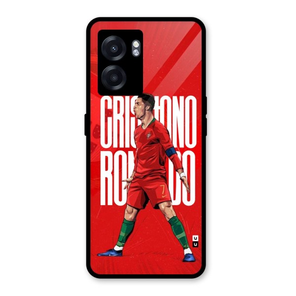 Soccer Star Roar Glass Back Case for Oppo K10 (5G)