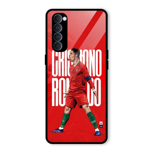 Soccer Star Roar Glass Back Case for Oppo Reno4 Pro