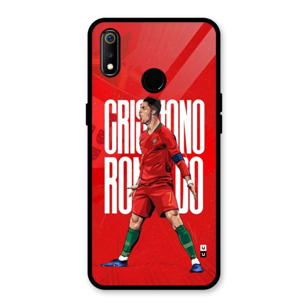 Soccer Star Roar Glass Back Case for Realme 3i