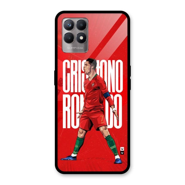 Soccer Star Roar Glass Back Case for Realme 8i