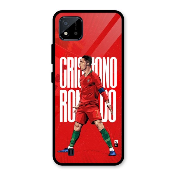 Soccer Star Roar Glass Back Case for Realme C11 2021