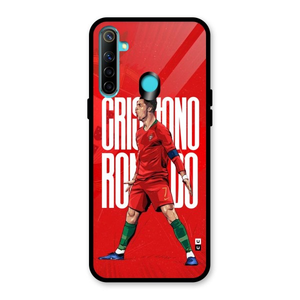 Soccer Star Roar Glass Back Case for Realme Narzo 10