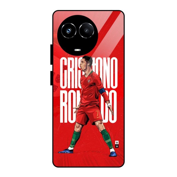 Soccer Star Roar Glass Back Case for Realme Narzo 60X