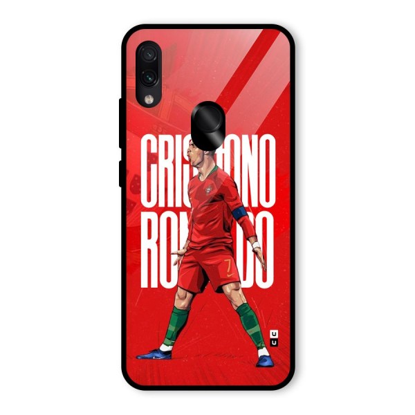 Soccer Star Roar Glass Back Case for Redmi Note 7