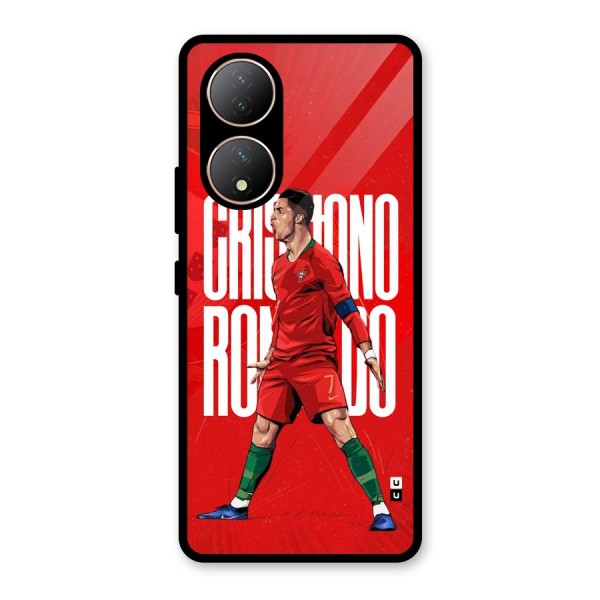 Soccer Star Roar Glass Back Case for Vivo T2