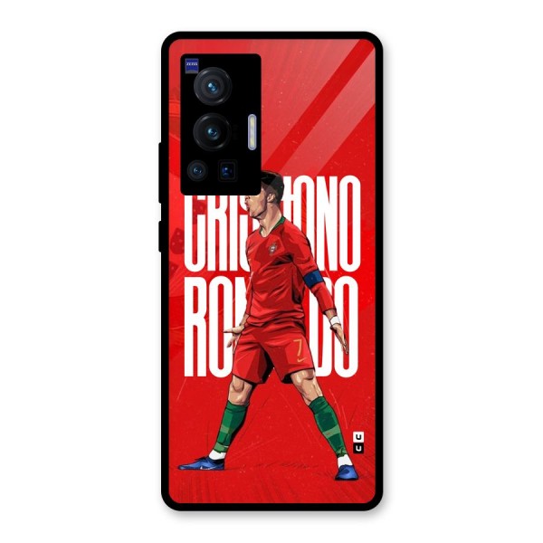 Soccer Star Roar Glass Back Case for Vivo X70 Pro