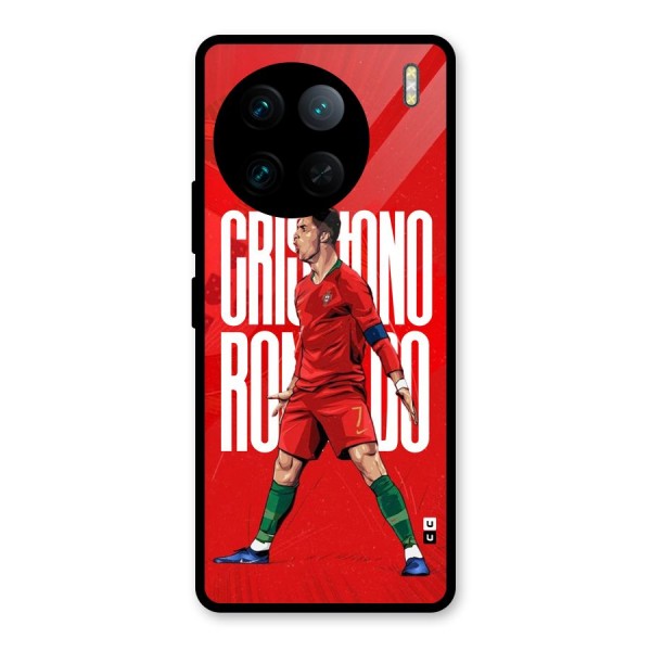 Soccer Star Roar Glass Back Case for Vivo X90 Pro