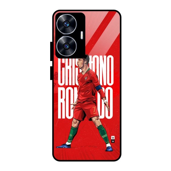 Soccer Star Roar Glass Back Case for realme C55