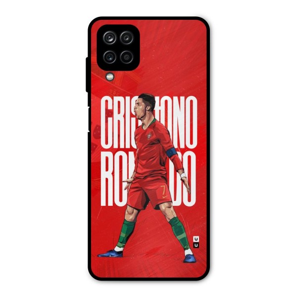 Soccer Star Roar Metal Back Case for Galaxy A12