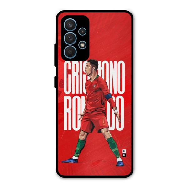 Soccer Star Roar Metal Back Case for Galaxy A32