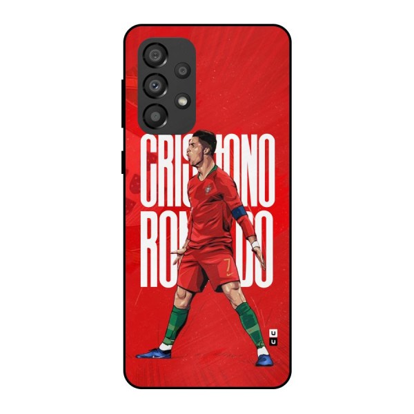 Soccer Star Roar Metal Back Case for Galaxy A33 5G