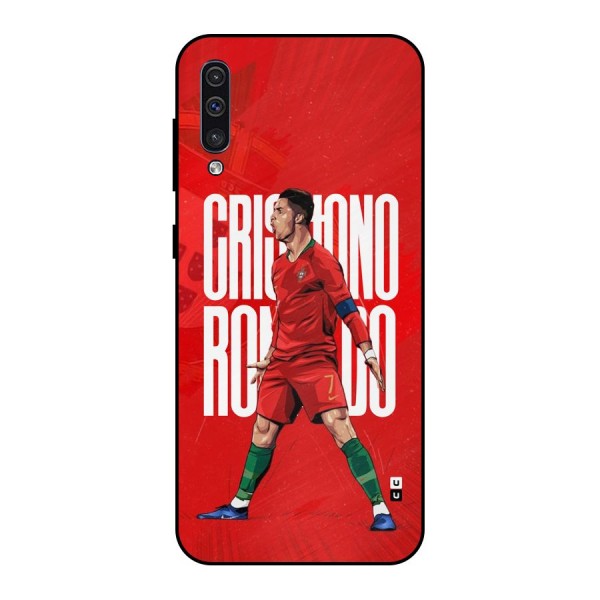 Soccer Star Roar Metal Back Case for Galaxy A50s