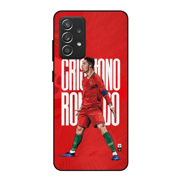 Soccer Star Roar Metal Back Case for Galaxy A52