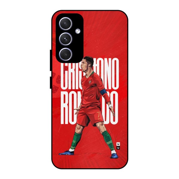 Soccer Star Roar Metal Back Case for Galaxy A54