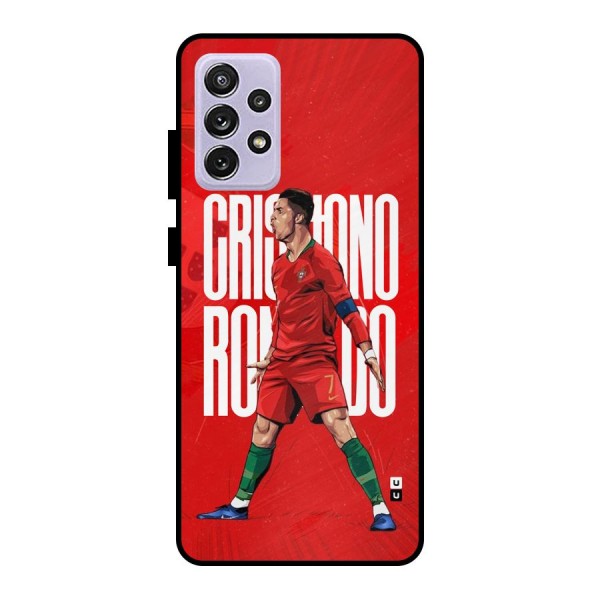 Soccer Star Roar Metal Back Case for Galaxy A72