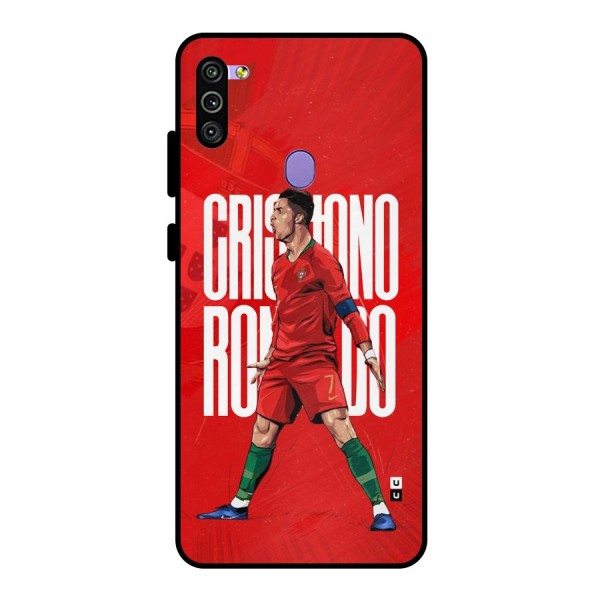 Soccer Star Roar Metal Back Case for Galaxy M11